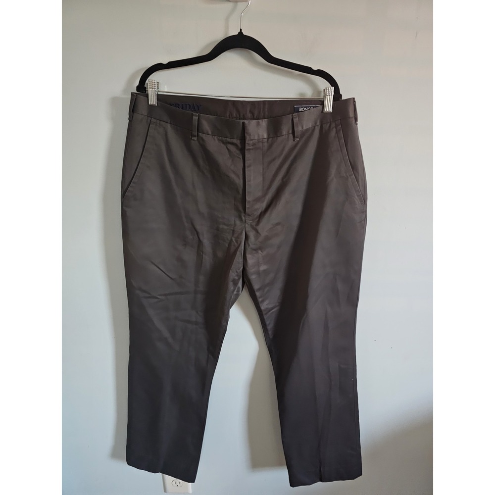 Bonobos Weekday‎ Warrior Dress Pants Men's 38x30 Gray Cotton Chinos